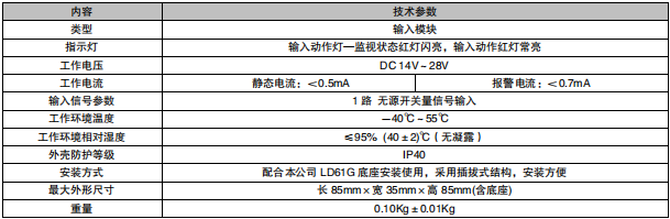 江蘇利達(dá)LD4400G-1輸入模塊接線(xiàn)安裝技術(shù)
