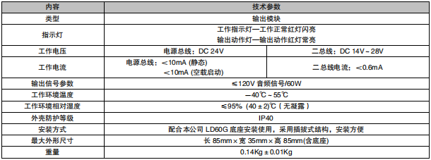 利達(dá)LD6804G輸出模塊接線安裝技術(shù)