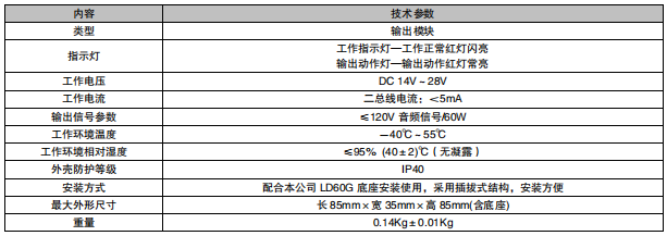 利達(dá)LD6804GT輸出模塊接線安裝技術(shù)
