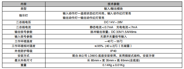 利達(dá)LD6801GM輸入/輸出模塊接線安裝技術(shù)