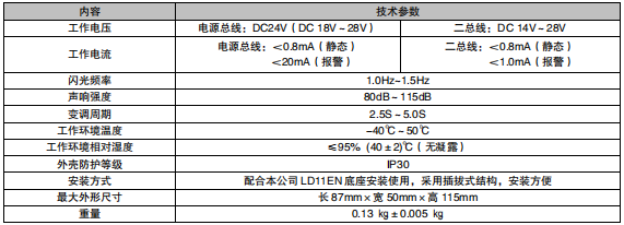 利達(dá)LD1001EN 火災(zāi)聲光警報(bào)器（編碼型）接線安裝技術(shù)