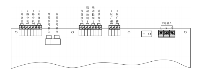 利達(dá)NAJ2100 消防應(yīng)急廣播設(shè)備/消防電話端子圖 利達(dá)NAJ2100 消防應(yīng)急廣播設(shè)備/消防電話端子圖