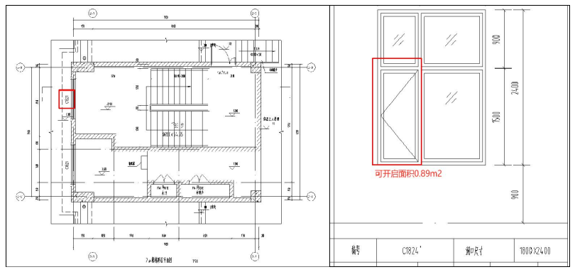 防煙樓梯間、封閉樓梯間可開(kāi)啟外窗面積要求